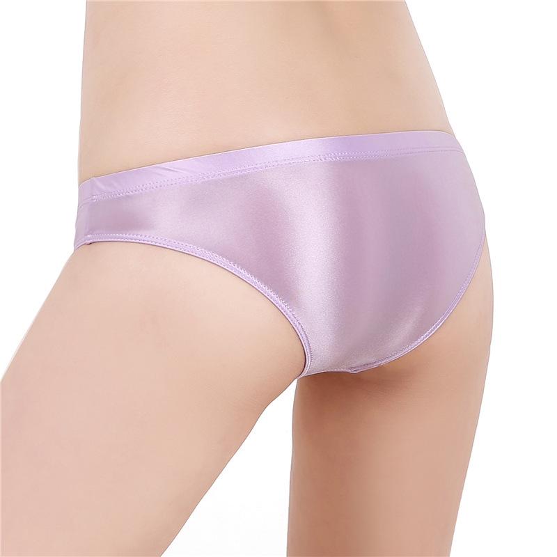 Silky, Shiny, Low-Rise Thong - Transparent, Sexy, Plus Size, European & American Fit