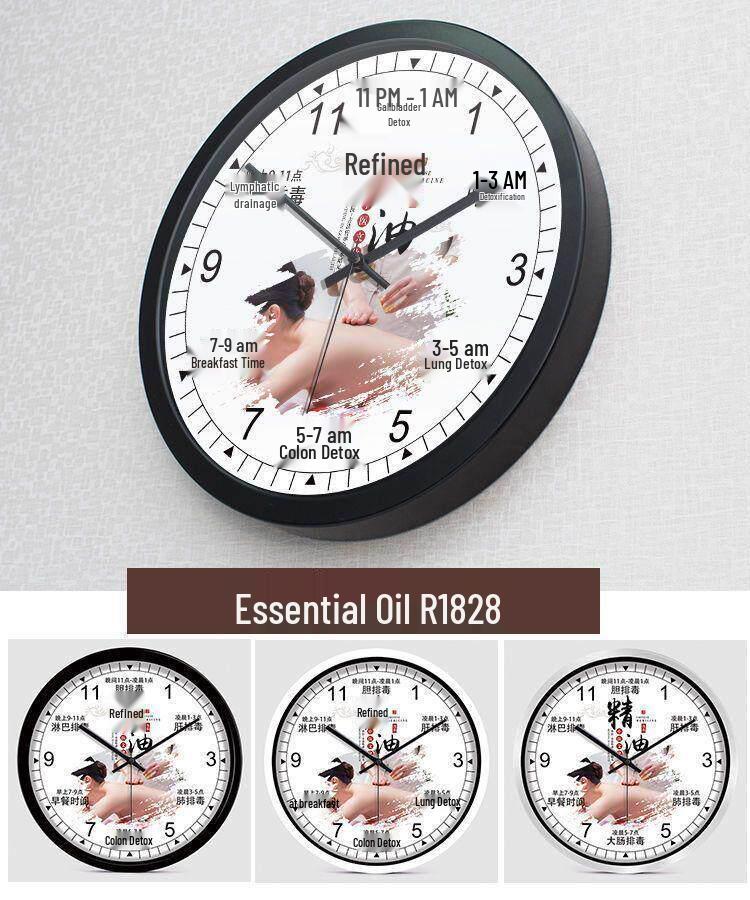 Health Club & Beauty Salon Silent Wall Clock for SPA and Therapies