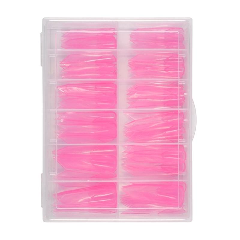 Salon Nail Extension Mold Paperless Fast Drying Light Cure Technology Natural Tip Shape Reusable for Artificial Nail