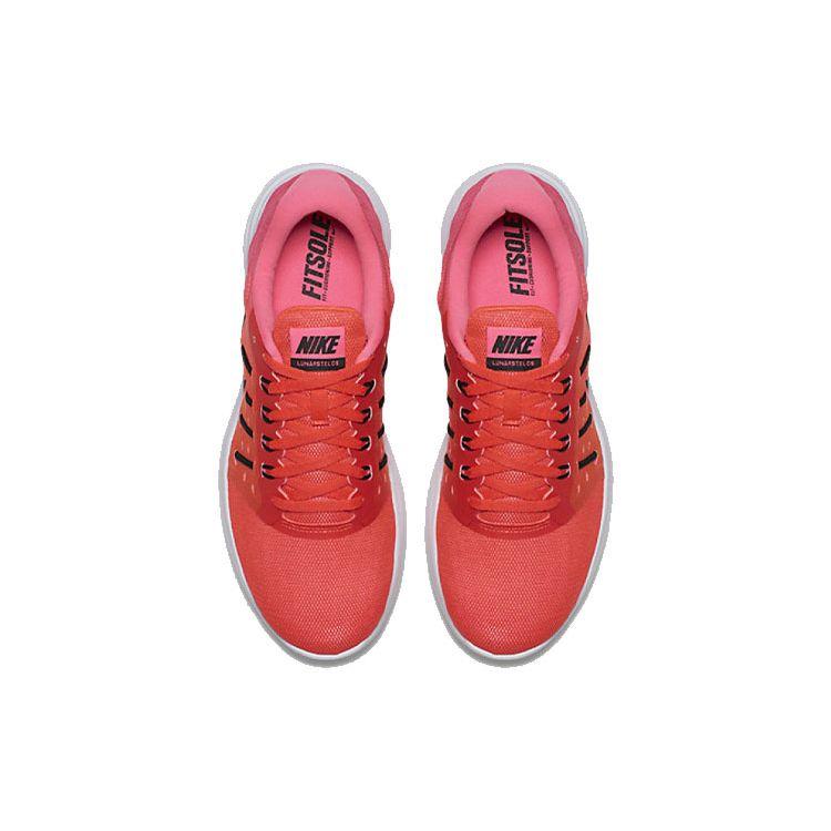 Nike Lunar Stelos Comfortable Shock Absorption Non-Slip Breathable Low-Top Casual Running Shoes Women sneaker Orange Pink 844736-600