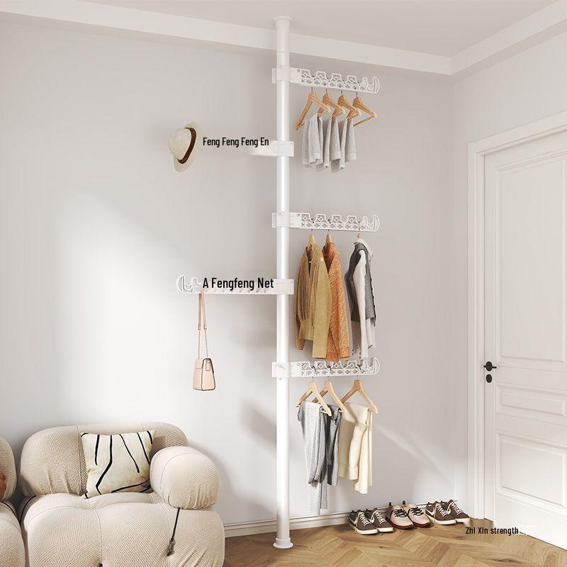 Freestanding Heavy-Duty Clothes Rack for Balcony, Bathroom, or Bedroom (No Drilling Required)