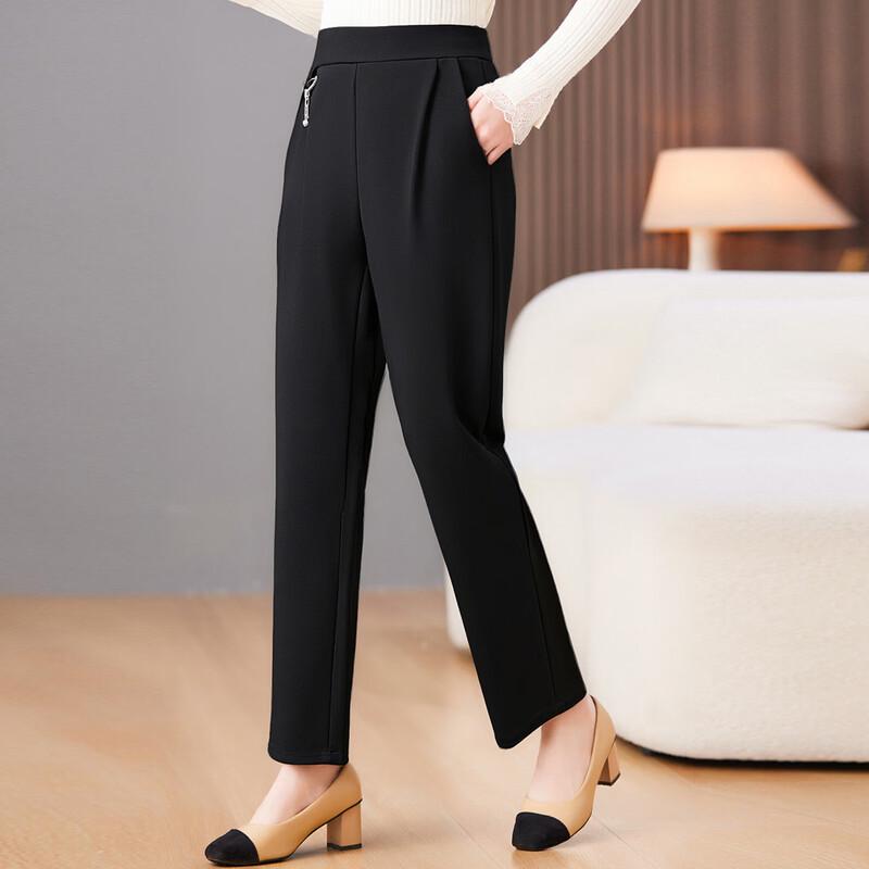 Paste Women's Elastic Waist Casual Long Pants