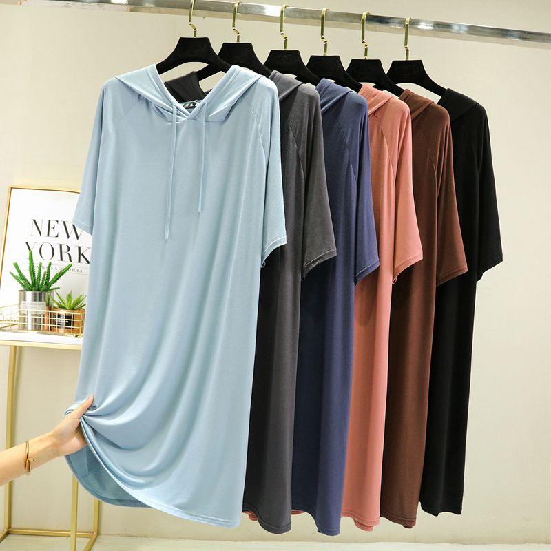 

Модальное летнее свободное платье, рубашка-подкладка, футболка Iron Gray 2XL (70.00 kg-80.00 kg recommended