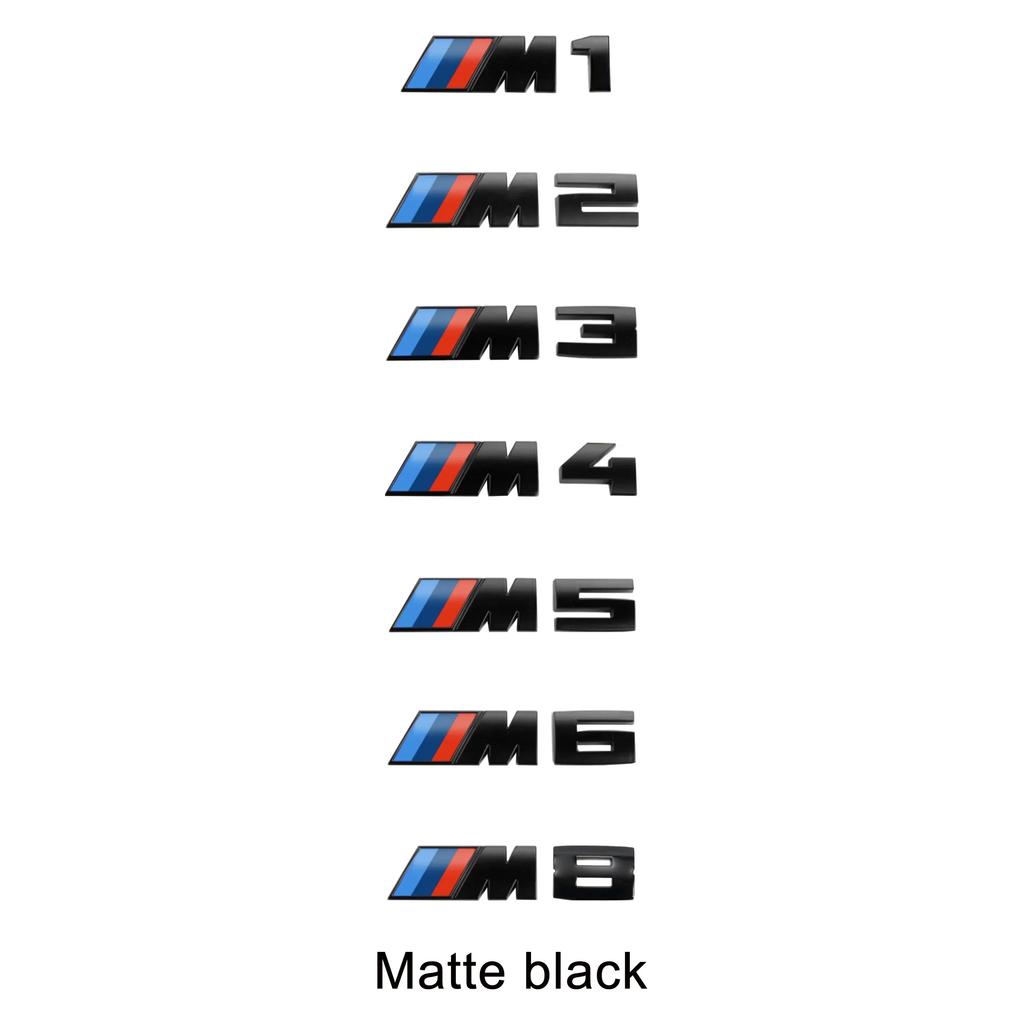 BBJX7 3D Rear Trunk Emblem Badge Logo Car Sticker BMW E46 E60 E64 F10 F20 F30 F06 F12 F13 E90 E92 E93 F80 F82 F87 M1 M2 M3 M4 M5 M6 M8