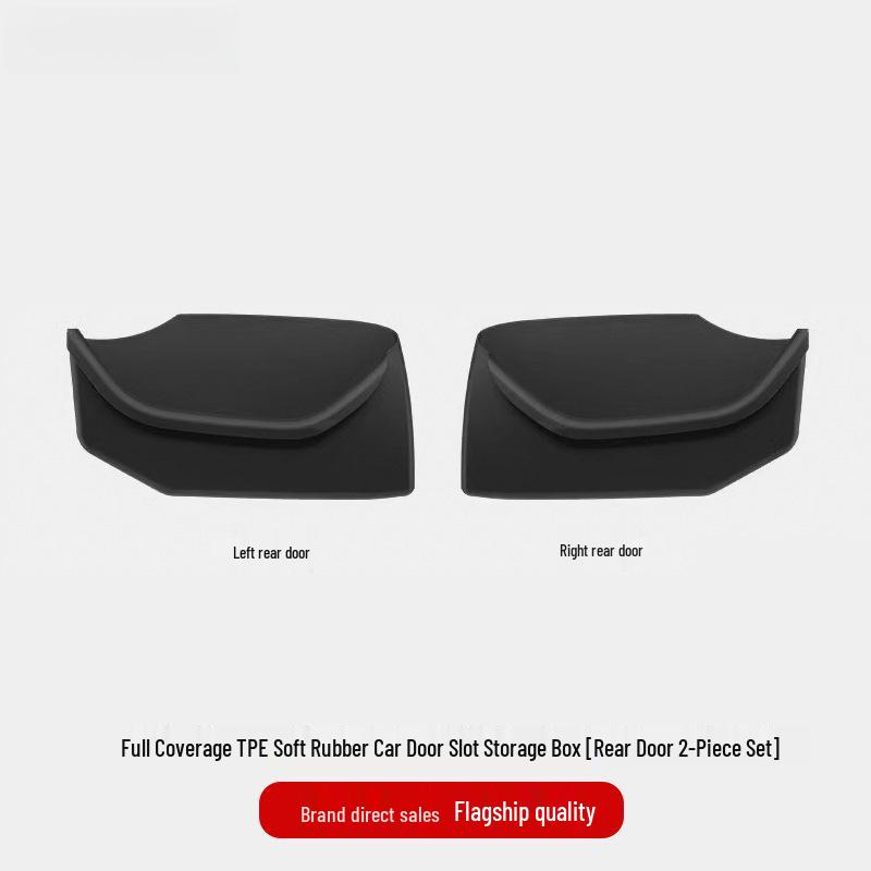 Tesla Model Y/3 Verbesserte Türablagebox & Schlitzmatten-Set