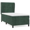 3129180 vidaXL Lit à sommier tapissier et matelas Vert foncé 80x200 cm Velours