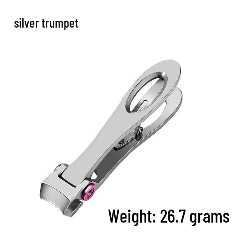 Large Anti-Splash Stainless Steel Nail Clippers - Manicure Set for Thick Toenails