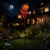 Fairy Garden Decorations Halloween Solar Pumpkin Stake Light, Metal Decorative Stakes, IP65 Outdoor Lawn Stakes Waterproof LED Landscape Lamp for Yard