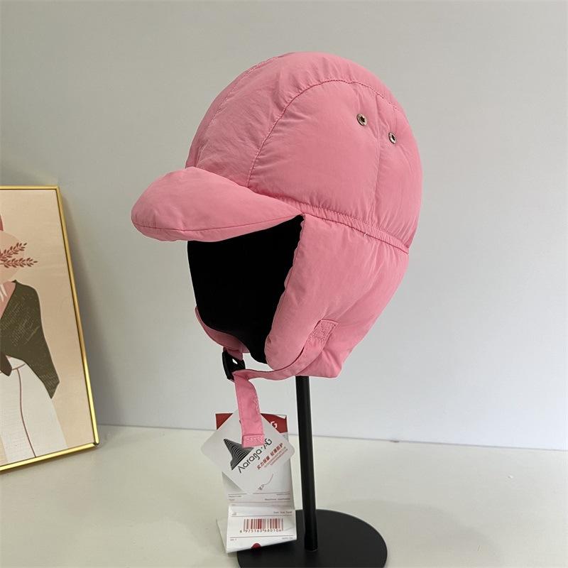 Cappello Lei Feng leggero e super spesso in cotone piuma per ciclismo autunnale e invernale, cappello termico con protezione per le orecchie da uomo, cappello sottocasco antivento e anti-freddo da donna