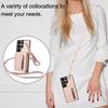 Crossbody Zipper Cards Solt Leather Case For Samsung Galaxy S25 Ultra S24 S23 S22 Plus A16 A26 A36 Kickstand Lanyard Purse Cover