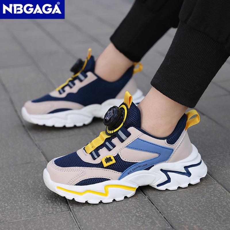 Kids Shoes Boys Running Sport Shoes Trainer Sneakers Big Children Breathable Mesh School Shoe Soft Sole Casual Walking Tenis