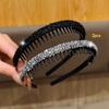 2 Korean Style Rhinestones with Teeth Anti Slip Headband Fashionable Hair Accessories Suitable for Daily Use