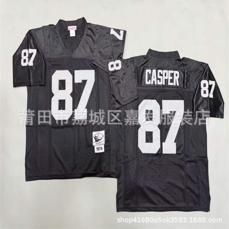 Rugby Jersey Oakland Raiders Retro Style Embroidered Football Uniform Mens Cotton Sport Shirt