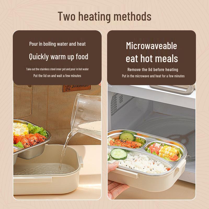 Mikrowellengeeignete japanische Bento-Box: Isolierter Lunchbehälter aus 316 Edelstahl