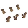 6 Pcs Guitar Tuning Pegs 3L3R Metal Bronze Heavy Internal Gear Electric Guitar Machine Heads Tuning Key