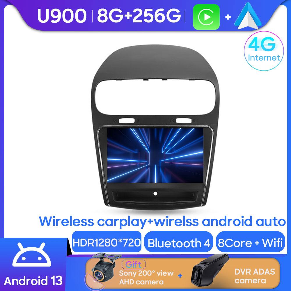For Dodge Journey JC 2011 - 2020 Android 13 Car Head Unit Stereo Radio Multimedia Video Player GPS BT Carplay Android Auto 2din
