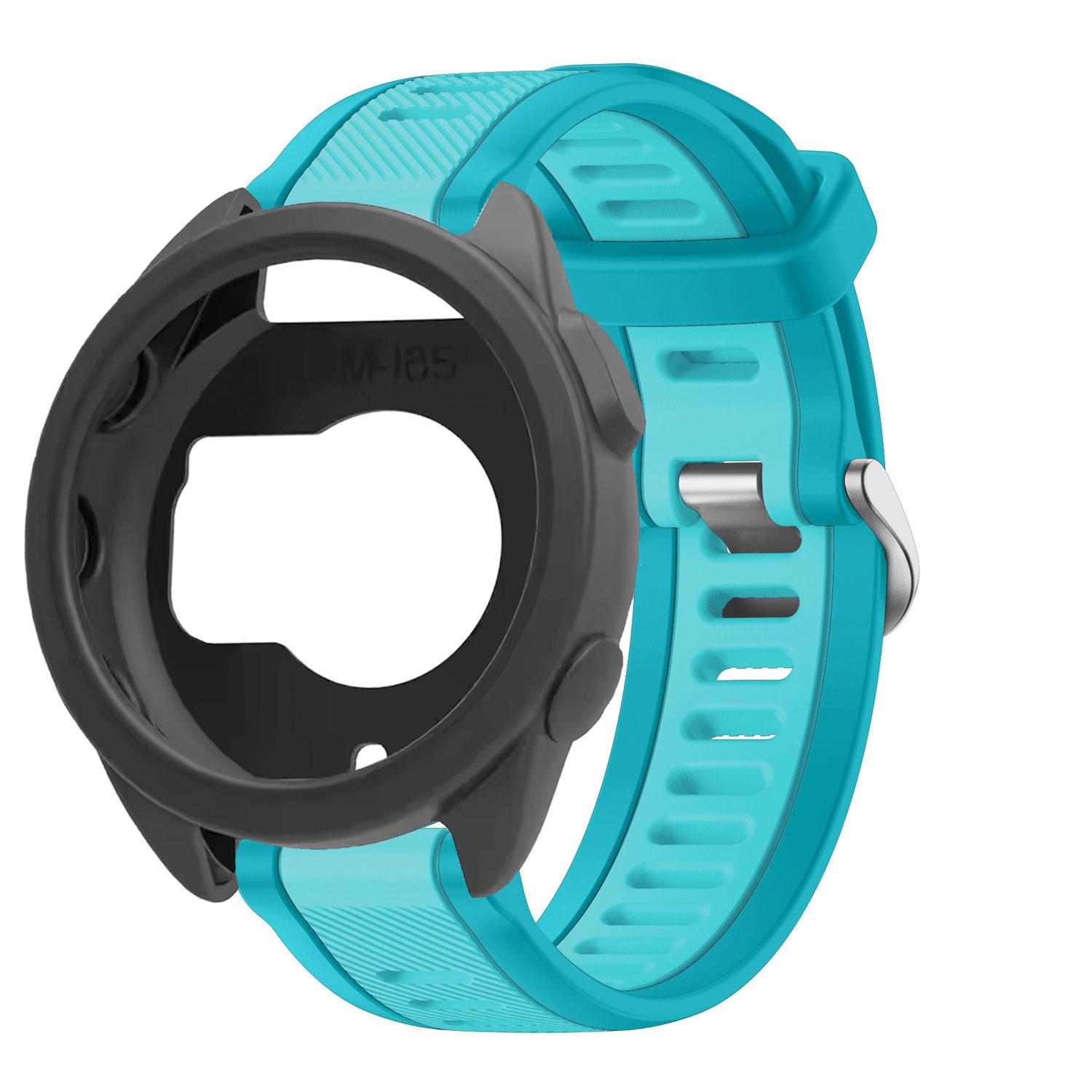 

Ремінець + Захисний Чохол-Оболонка для Смарт-Годинника Garmin Forerunner 165 М який Силіконовий Захисний Чохол для Екрану Аксесуари для Ремінця For Forerunner 165