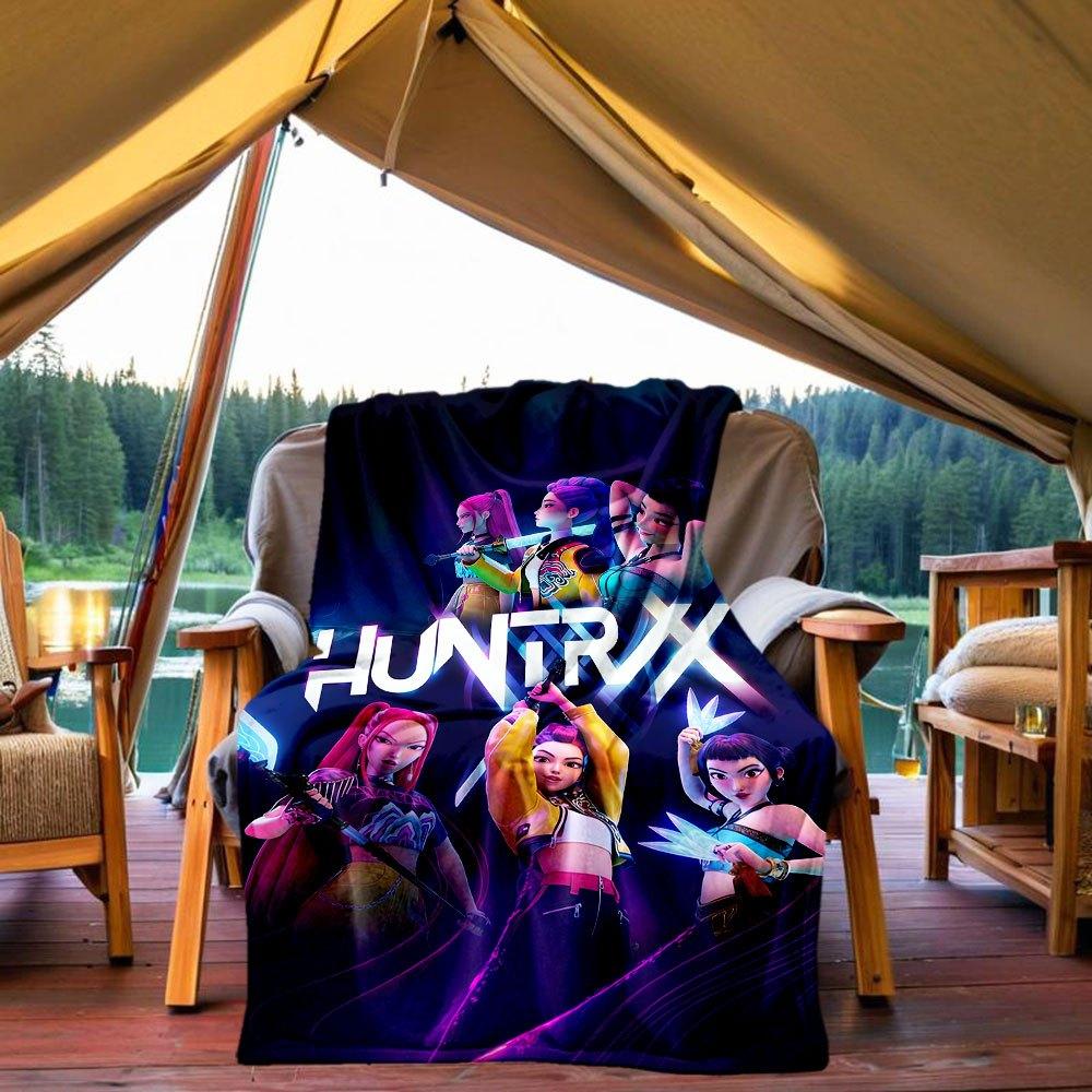 

HUNTRIX: The Ultimate Gaming Experience Blanket Lightweight Flannel Throw Blanket for Sofa, Bed, Travel, Camping, Livingroom, Office, Couch 130x150cm