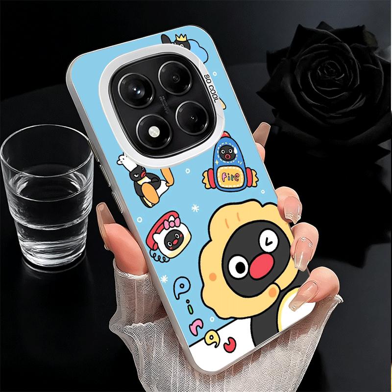 Cartoon P-Pingu Penguin Shockproof Phone Case for Xiaomi Redmi Note 15 14 13 12 Pro Plus 11 11S 11T 5G Cover Anti Fall Fundas