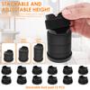 12/16 Pcs Furniture Risers Rubber Base Bed Heightening Foot Pad Heavy Duty Non-slip Floor Protecto Chair Table Feet Leg Lift