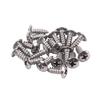 50Pcs 3mm Guitar Protective Plate Screws Scratch Plate Mounting Screws Electric Guitar Bass Pickguard Screws with Box