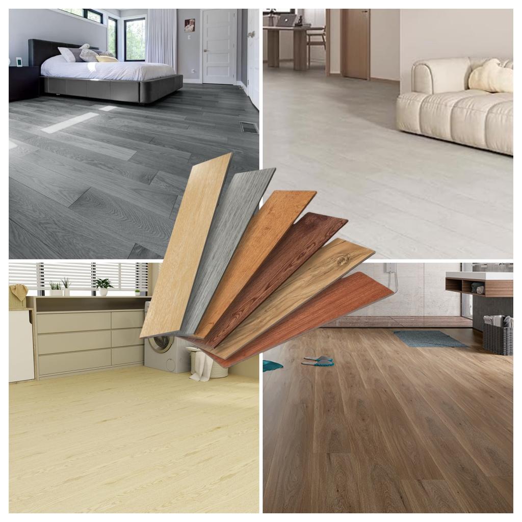 10PCS self-adhesive floor stickers, pressure-resistant, scratch-resistant and bedroom floor stickers