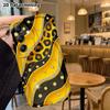 Phone case: 2D flat, suitable for Samsung Galaxy A34 A35 M05 M06 S20 S22 S21 FE Plus 5G cases, yellow and black leopard print, perfect holiday gift fo