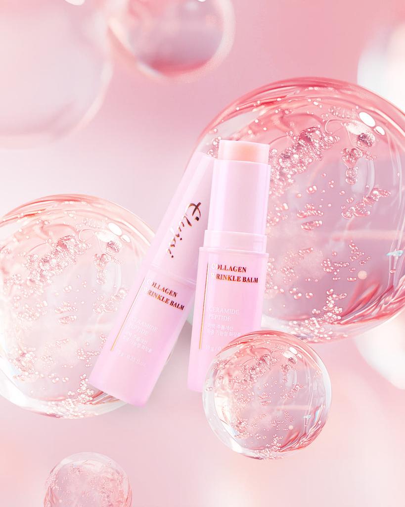 [Elujai] Kollagen Multi-Balsam Fältchenstift 4 Stück - Koreanischer Anti-Aging Balsamstift