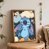 Disney Stitch Space Galaxy oil painting digital painting art kit handmade diy painting home decoration gift