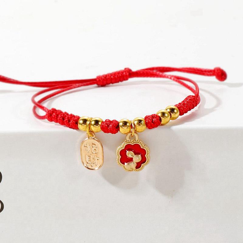 

Браслет из красной нити с кроликом - Ювелирные изделия в этническом стиле ручной работы