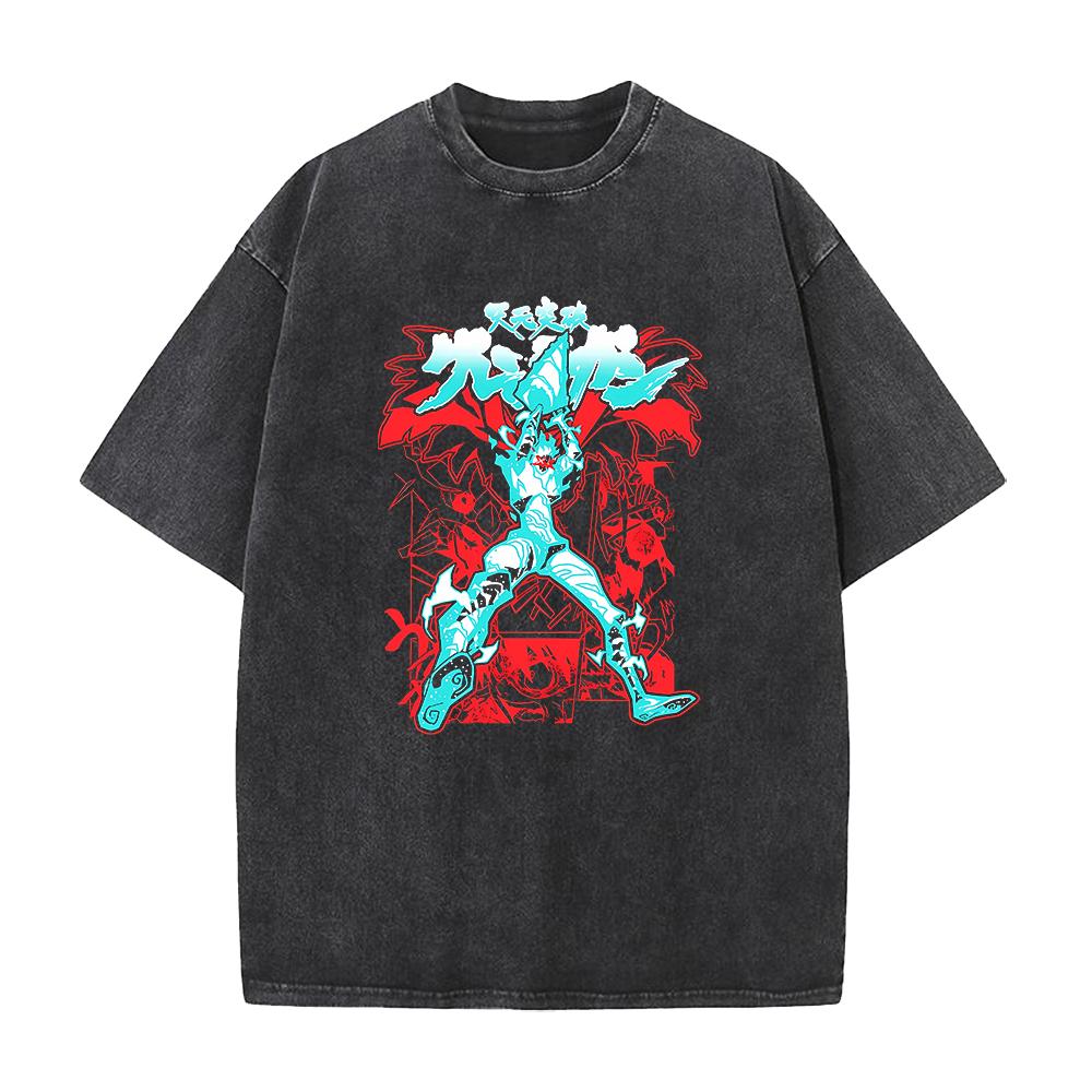 Tengen Toppa Gurren-Lagann Manga Tričko Kamina Potisk Tričko Pánské Unisex Oblečení Vintage Prané Tričko Oversized Tričko Top
