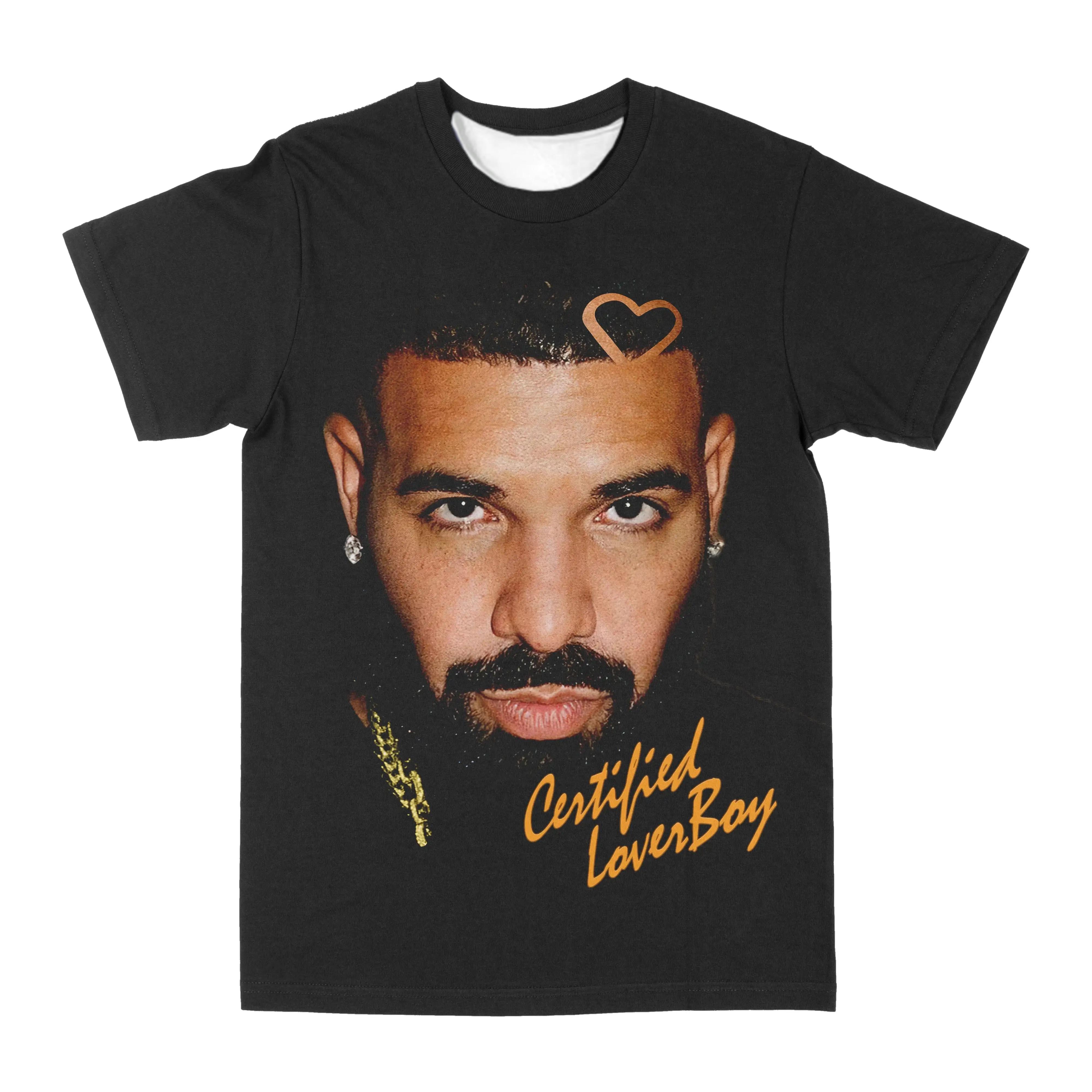 

Drake Men s T-shirt New Product Top 3D Printing Vintage Hip-hop Street Women s Oversized T-shirt QuickDry T-shirt Y2k Ghetto Top 4XL