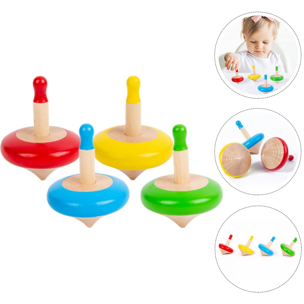 4pcs Gyro Toy Colored Gyro Toys Funny Table Tops Gyro Toys Portable Small Gyro Toy