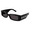 Balenciaga Grey Rectangular Ladies Sunglasses Bb0260s 001 56