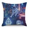 Wish Pillowcase Astronaut Planet Linen Pillow Cushion Cover