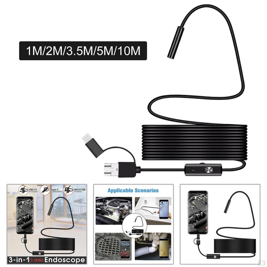 8mm kamera se 6 LED pro inspekci a opravy potrubí