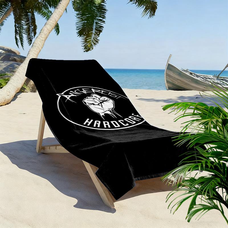 Angerfist Print Beach Towel, Large Soft Quick Dry Towel for Beach Camping Swimming