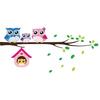 Owls Branch Wall Sticker Removable Family Vinyl Mural Bedroom Nursery Decor Decal
