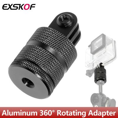 Aluminiowy uchwyt 1/4" z obrotem 360° Statyw do GoPro Hero 13 12 11 10 9 Insta360 X4 X3 DJI Osmo Action 5 4 3 2 Akcesoria do kamery