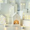 Ceramic House Candle Holder, Nordic Creative Candlestick for Home, Dinner & Wedding Table Decor