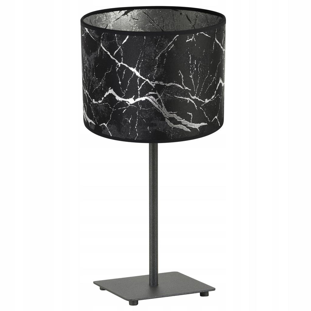 GIA TISCHLAMPE, SILBERNES MUSTER-LAMPENSCHIRM