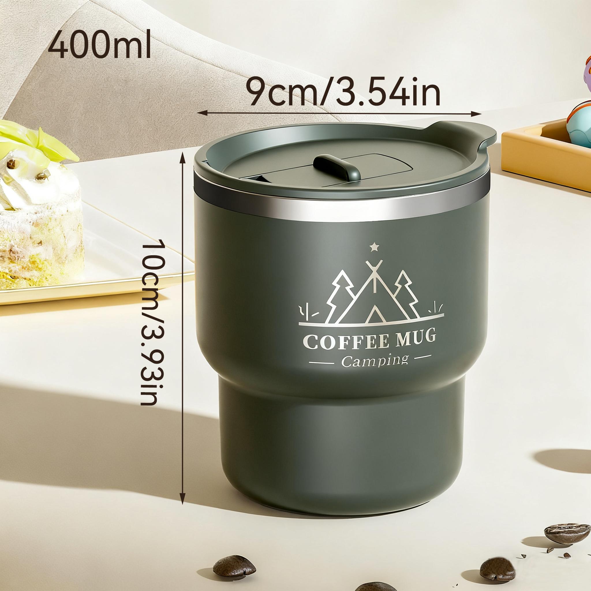 

400ML Thermal Cup 304 Stainless Steel Double Layer Insulated Water Cup Office Milk Coffee Mug Student Portable Sealed Tumbler 301-400ml