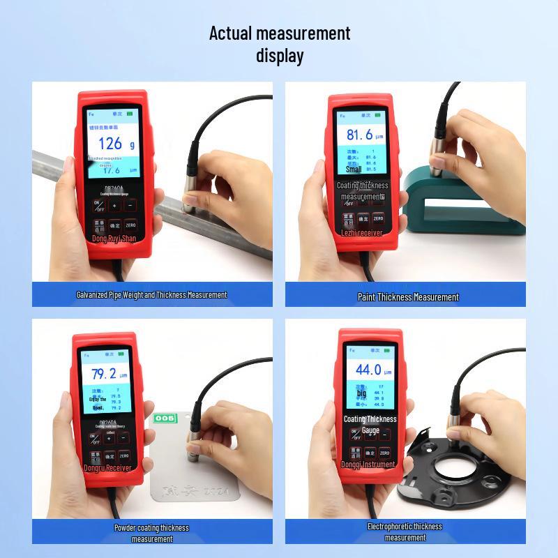 Dongru DR260A Coating, Cladding, and Film Thickness Gauge DR260A (Iron Base Only 0-1250μm) [Rechargeable]
