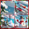 Christmas Tree Backdrop Gift Boxes Print Snowman Banner Snowman Display Christmas Tree Decor Xmas Background For Festive Winter