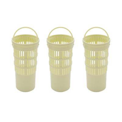 Recipiente de Lixo Gaona Plástico Aluguel Mini Cozinha 3 Peças [Compra a Granel] À Prova de Odor 7,8cm GA-PB056