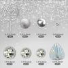 26pcs Disco Balls Cake Toppers Mirror Balls with Boho Stars Cake Decorations for Disco Dance Party Saturday Night Fever Supplies