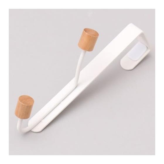 NITORI Door Hanger Tovar 1 Row Set of 2 White NITORI 8470601