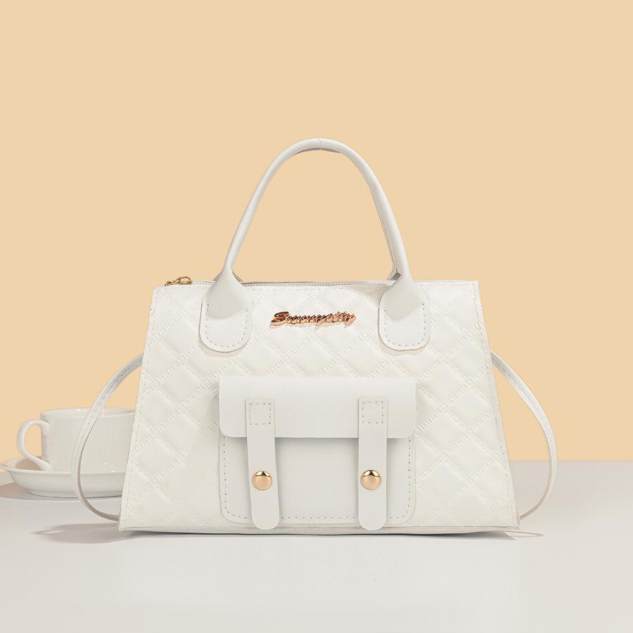 

JYL TS Women s Sling Bags Kelly Bag 061 Crossbody PU Grid Texture Women Bag глубоко лиловый