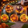Double Sided Graphic Halloween Window Lights Ghost Silhouette Light  Home Glass Door