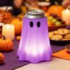 PLA Material Can Sleeve 3D Printed Halloween Ghost Holder Glow‑in‑the‑Dark Soda Beverage Party Supply for Cup Cover Cute Tabletop Decor